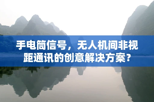手电筒信号，无人机间非视距通讯的创意解决方案？