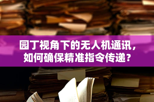 园丁视角下的无人机通讯，如何确保精准指令传递？