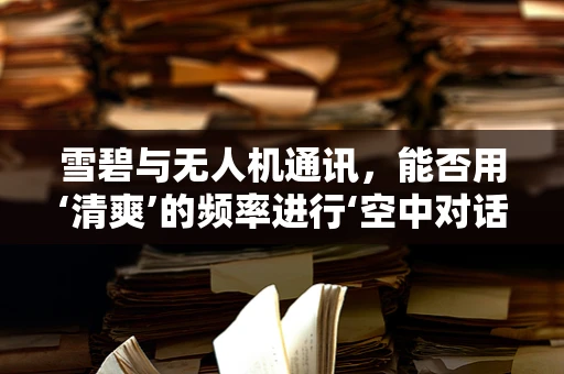 雪碧与无人机通讯，能否用‘清爽’的频率进行‘空中对话’？