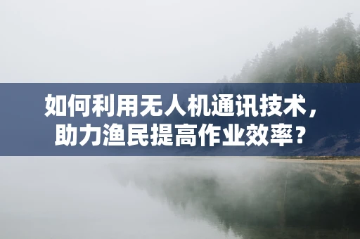 如何利用无人机通讯技术，助力渔民提高作业效率？