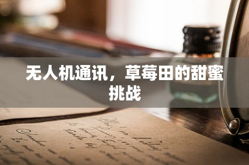 无人机通讯，草莓田的甜蜜挑战