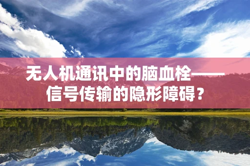 无人机通讯中的脑血栓——信号传输的隐形障碍？