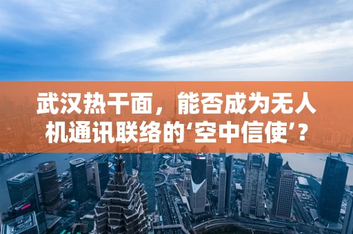 武汉热干面，能否成为无人机通讯联络的‘空中信使’？