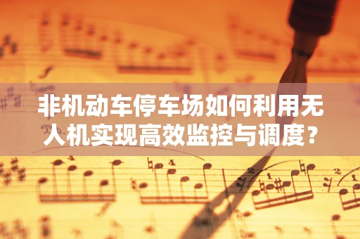 非机动车停车场如何利用无人机实现高效监控与调度？