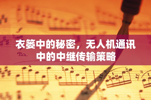 衣篓中的秘密，无人机通讯中的中继传输策略