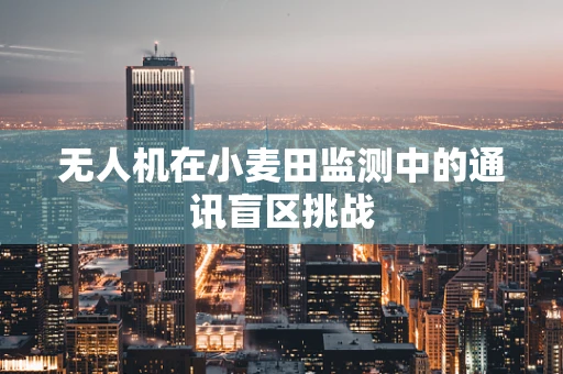 无人机在小麦田监测中的通讯盲区挑战