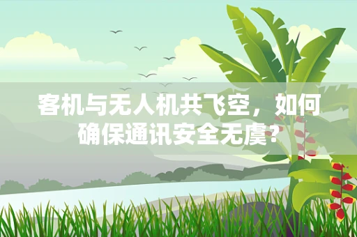 客机与无人机共飞空，如何确保通讯安全无虞？