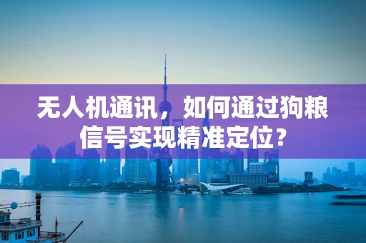无人机通讯，如何通过狗粮信号实现精准定位？