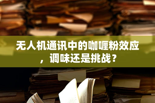 无人机通讯中的咖喱粉效应，调味还是挑战？