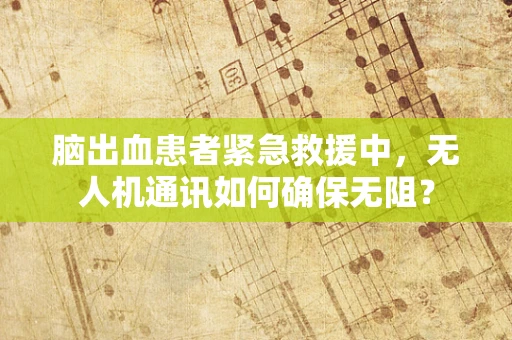 脑出血患者紧急救援中，无人机通讯如何确保无阻？