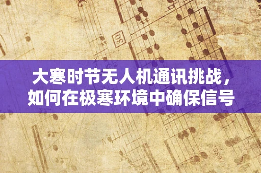 大寒时节无人机通讯挑战，如何在极寒环境中确保信号稳定？