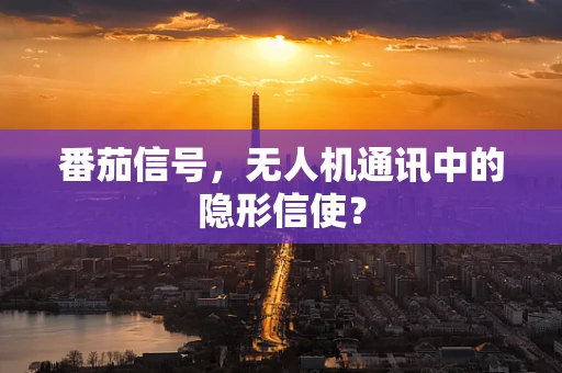 番茄信号，无人机通讯中的隐形信使？