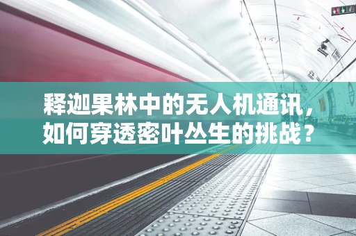 释迦果林中的无人机通讯，如何穿透密叶丛生的挑战？