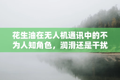 花生油在无人机通讯中的不为人知角色，润滑还是干扰？