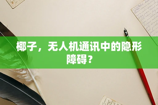 椰子，无人机通讯中的隐形障碍？