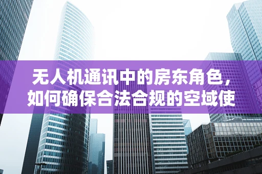 无人机通讯中的房东角色，如何确保合法合规的空域使用？