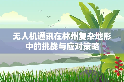 无人机通讯在林州复杂地形中的挑战与应对策略
