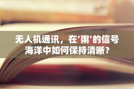 无人机通讯，在‘粥’的信号海洋中如何保持清晰？