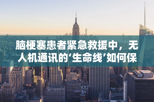 脑梗塞患者紧急救援中，无人机通讯的‘生命线’如何保障？