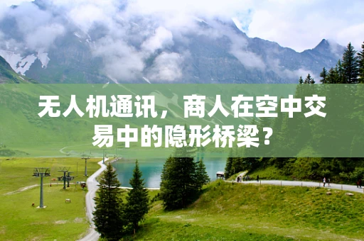 无人机通讯，商人在空中交易中的隐形桥梁？