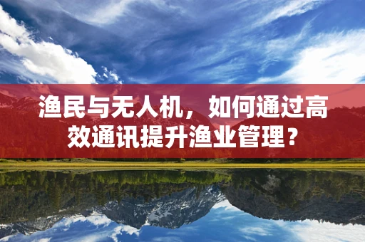 渔民与无人机，如何通过高效通讯提升渔业管理？
