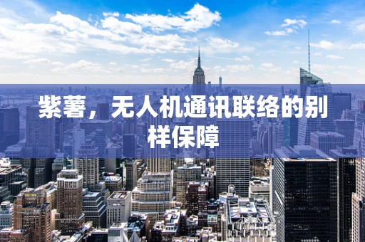紫薯，无人机通讯联络的别样保障