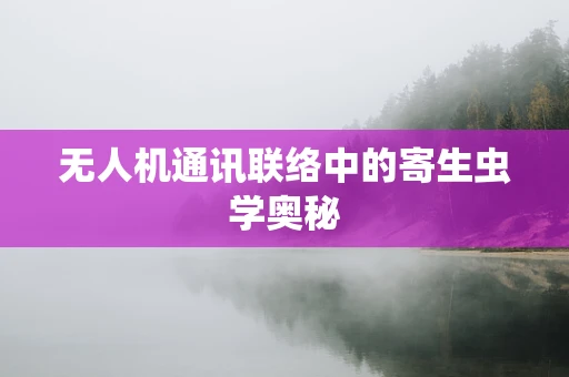无人机通讯联络中的寄生虫学奥秘