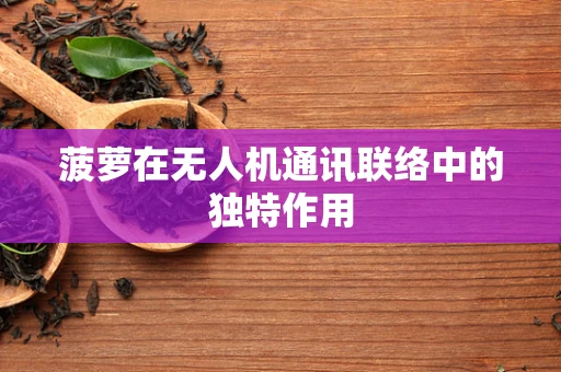 菠萝在无人机通讯联络中的独特作用