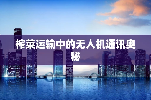 榨菜运输中的无人机通讯奥秘