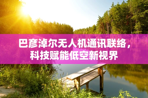 巴彦淖尔无人机通讯联络，科技赋能低空新视界