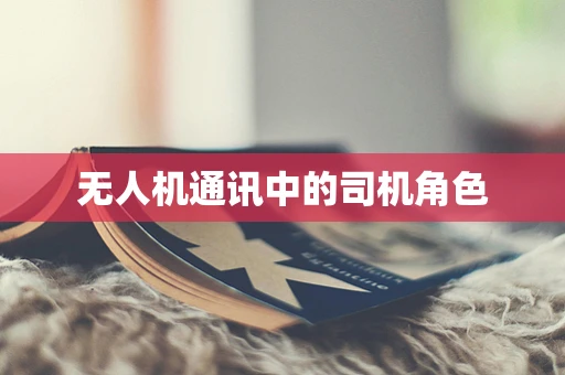 无人机通讯中的司机角色