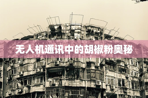 无人机通讯中的胡椒粉奥秘