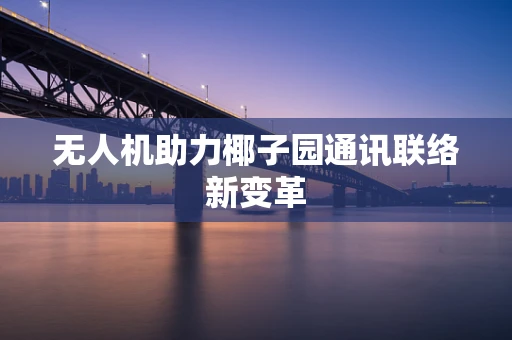 无人机助力椰子园通讯联络新变革