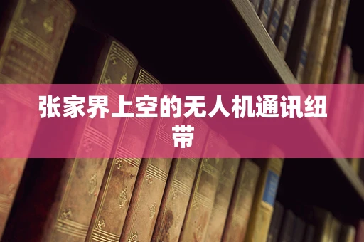 张家界上空的无人机通讯纽带