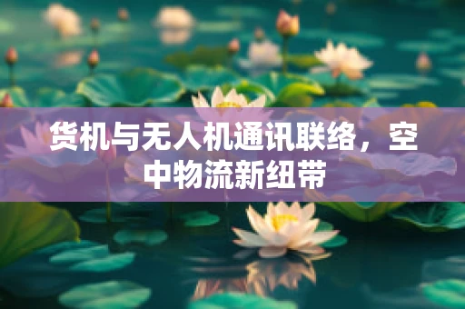 货机与无人机通讯联络，空中物流新纽带