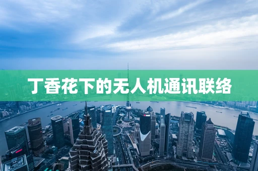 丁香花下的无人机通讯联络