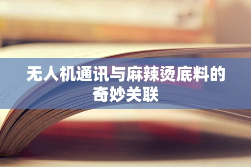 无人机通讯与麻辣烫底料的奇妙关联