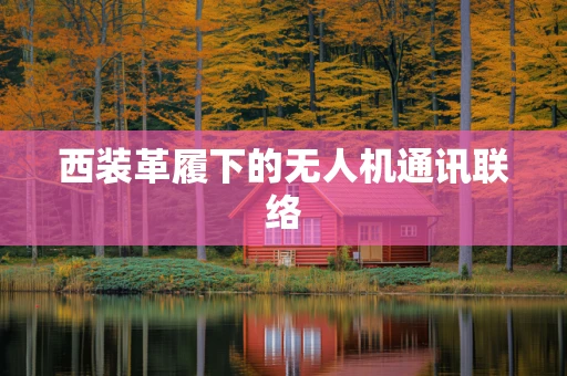 西装革履下的无人机通讯联络