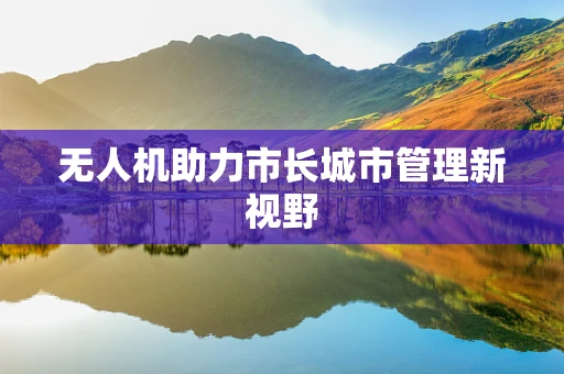 无人机助力市长城市管理新视野