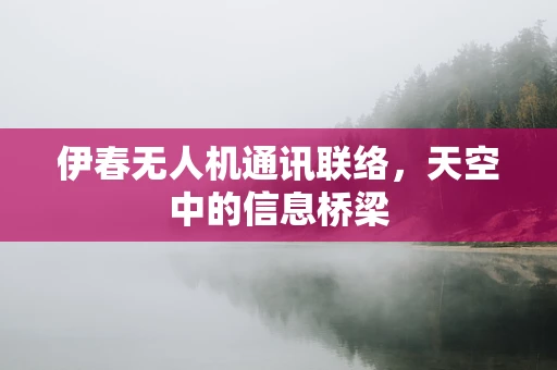 伊春无人机通讯联络，天空中的信息桥梁