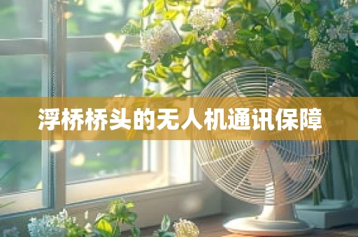 浮桥桥头的无人机通讯保障