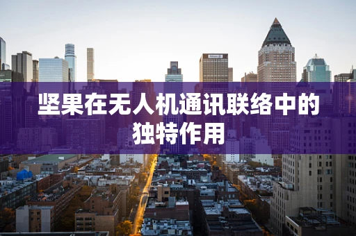 坚果在无人机通讯联络中的独特作用