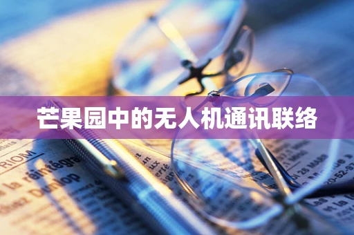 芒果园中的无人机通讯联络