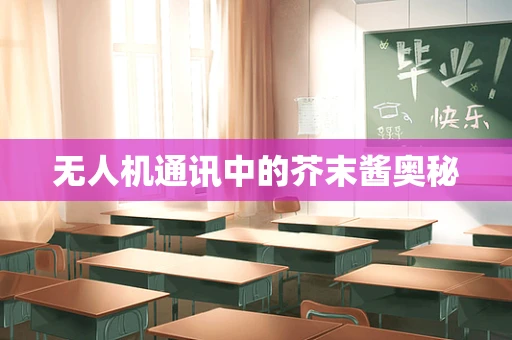 无人机通讯中的芥末酱奥秘
