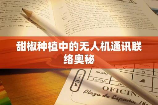 甜椒种植中的无人机通讯联络奥秘