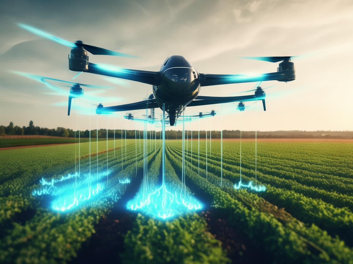 农场无人机通讯联络，精准高效的空中纽带