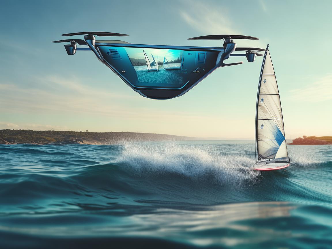 帆板与无人机通讯联络，科技融合新探索