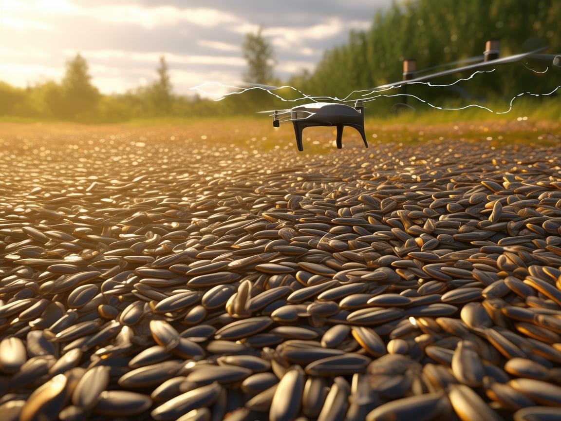 葵花籽油飘香处，无人机通讯架桥梁