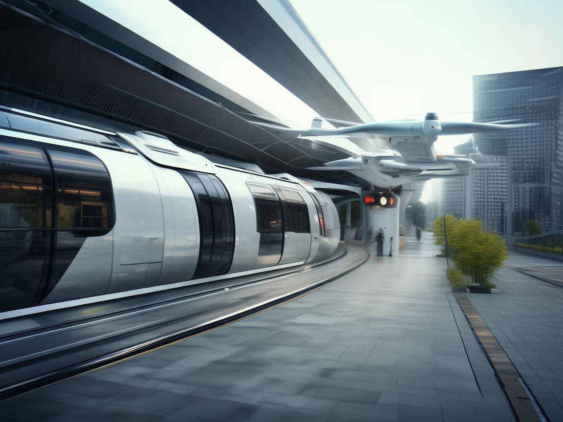 无人机助力有轨电车站点通讯联络