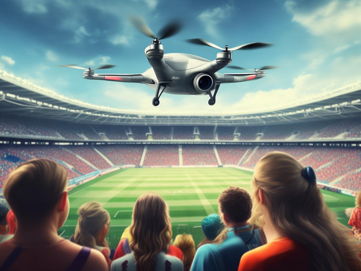 无人机助力，球迷别样观赛通讯体验